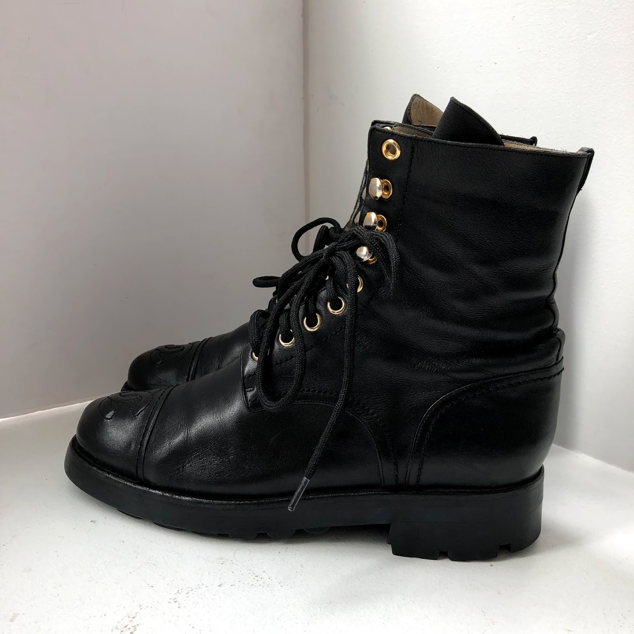 Chanel Combat Boots