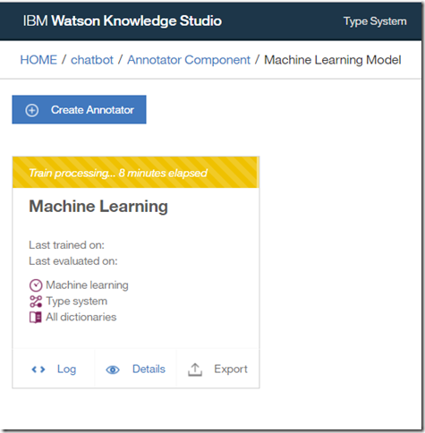 ibm watson knowledge studio training model