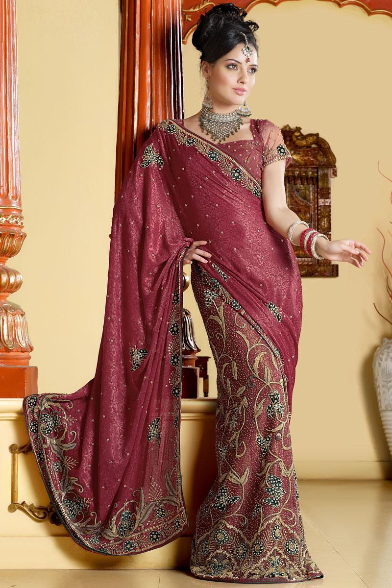 Red Designer Sarees with