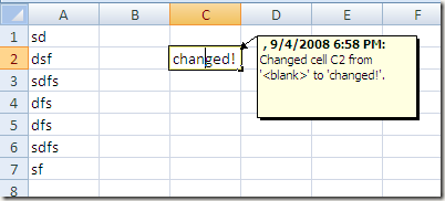 tenere traccia delle modifiche in Excel