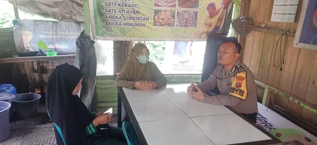 Bhabinkamtibmas Polres Tebing Tinggi Sambang Dan Berikan Himbauan Kamtibmas