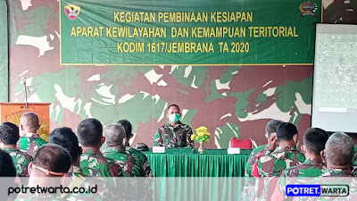 Kodim 1617 Gelar Kegiatan Binsiap Apwil dan  Kemampuan Teritorial