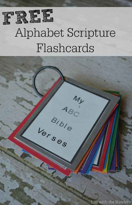 Alphabet Scripture Flashcards