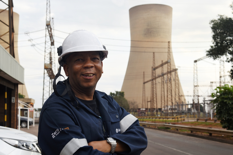 Electricity minister Dr Kgosientsho Ramokgopa at Duvha power station in Mpumalanga. File photo.