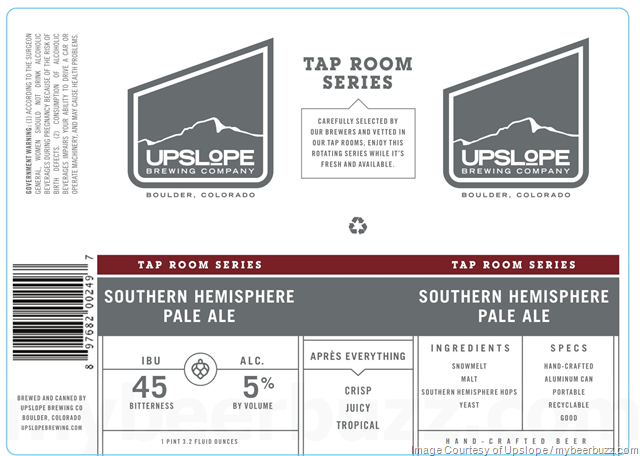 Upslope Chocolate Orange Stout, Southern Hemisphere Pale Ale, Fresh Hop IPA & Craft Pilsner Coming To Tap Room Series Cans