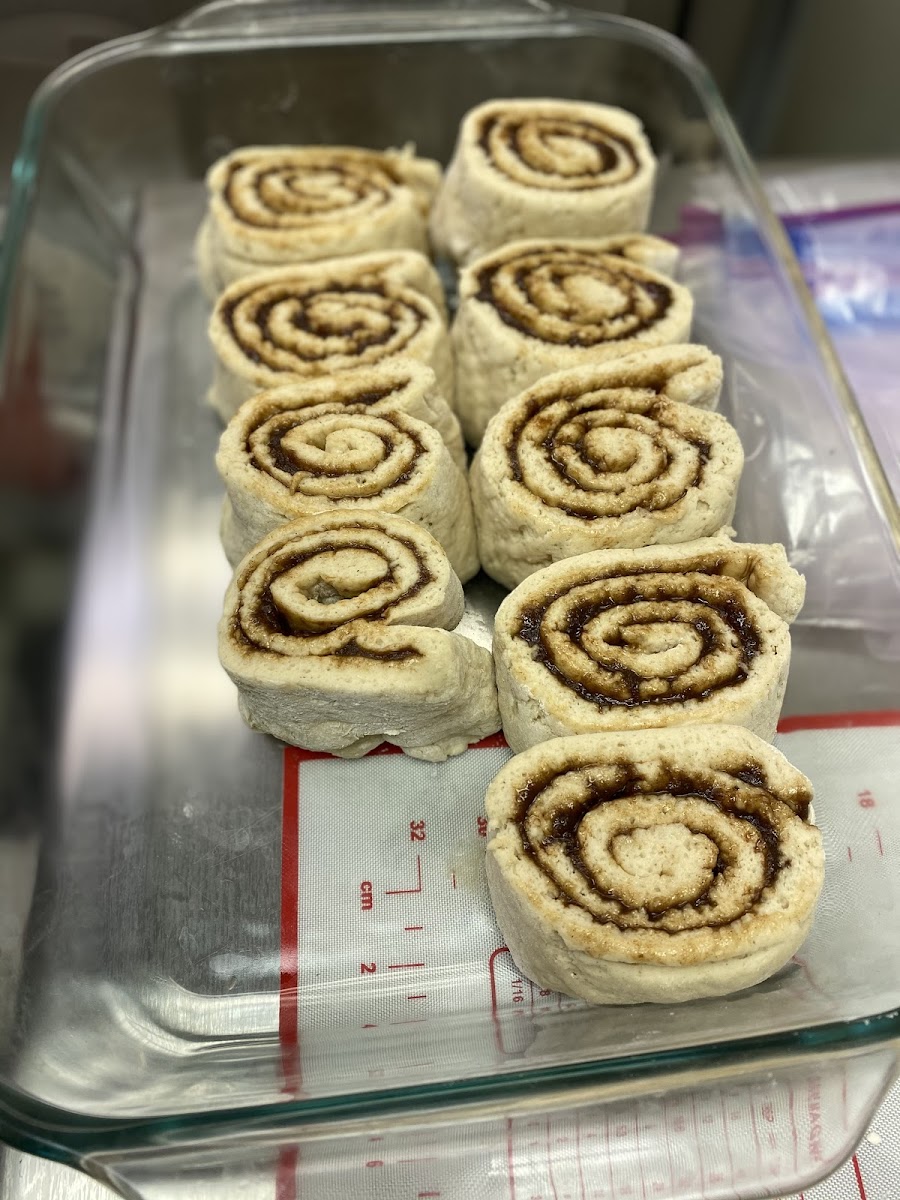 They have cinnamon rolls on Sunday’s  all gluten free and dairy free