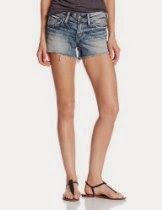 <br />Silver Jeans Juniors Suki Mid Rise Medium Wash Jean Short