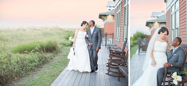 Classic Navy Blue and Magenta East  Beach Wedding  