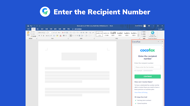 Screenshot of CocoFax - Send Fax Online