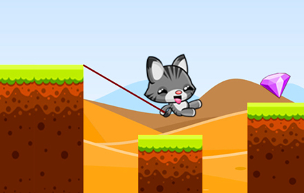 Swing Cute Cat Parkour Game Preview image 0