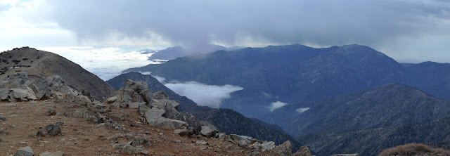 West Baldy and the San Gabriels marching westward