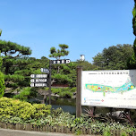 beautiful park at the Shinagawa Aquarium in Shinagawa, Japan 