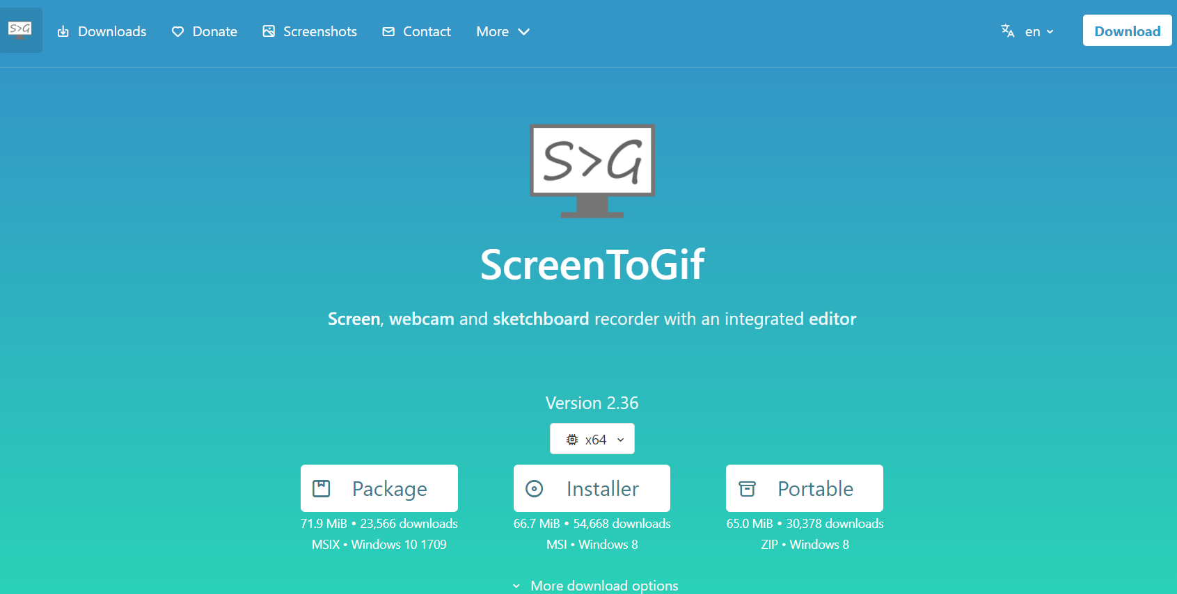 ScreenToGIF |  19最高の無料GIFエディター