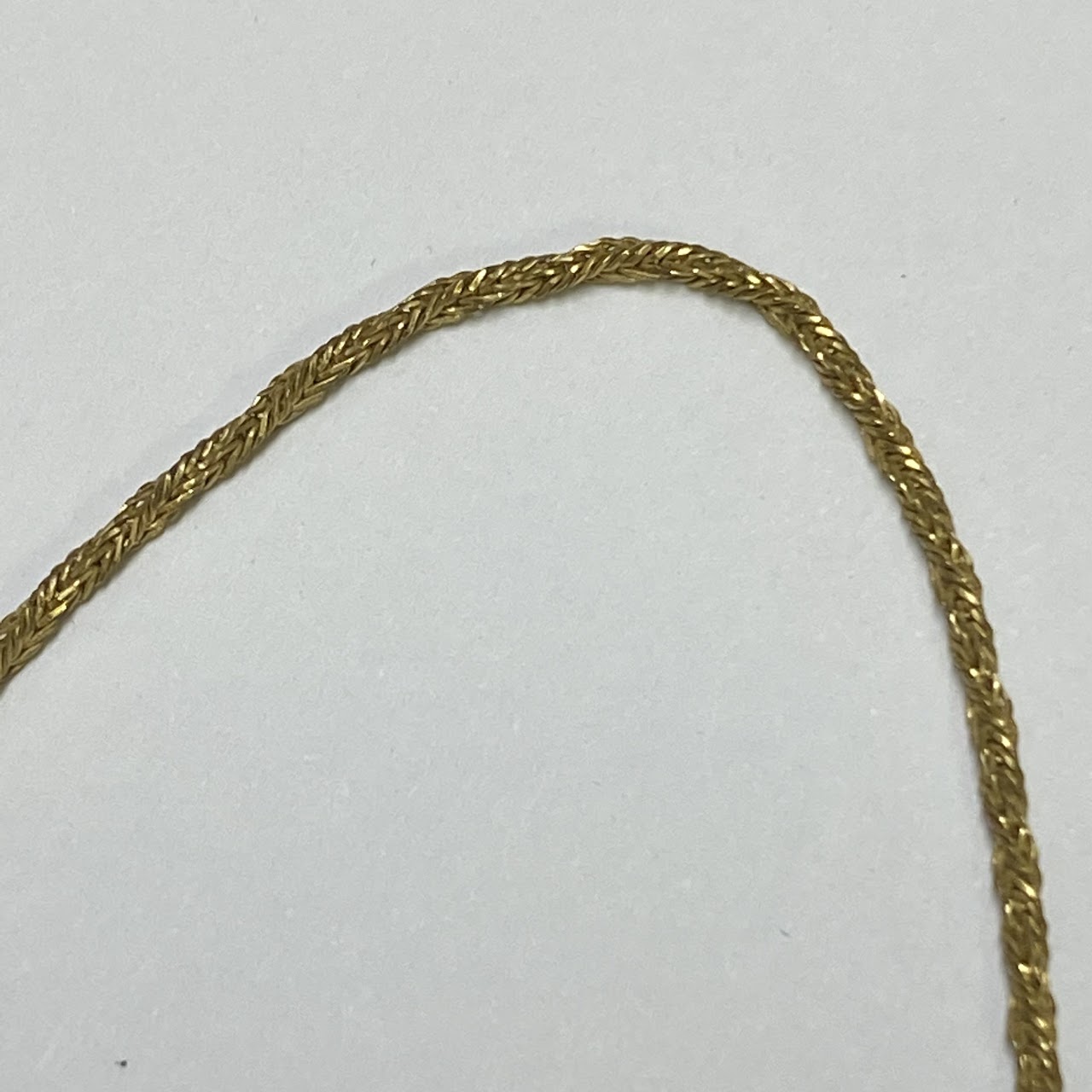 18K Gold Rope Chain Necklace