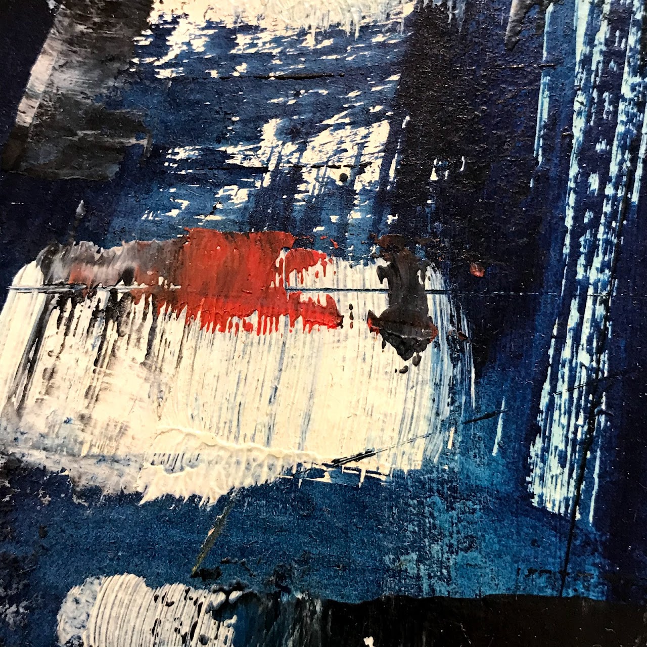 Signed Abstract Oil Painting