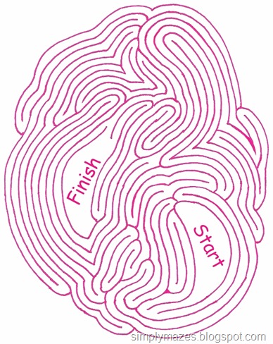 Maze Number 111: Beating Heart. A printable pink maze. Maze Number 111: Beating Heart. A printable pink maze.