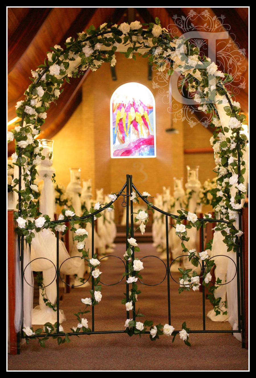 fall wedding arch