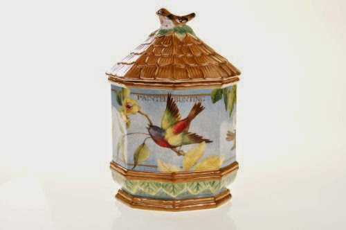  Certified International Botanical Birds 3D Cookie Jar, 12-Inch