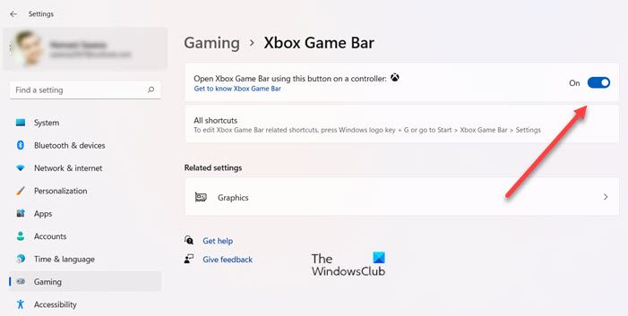 Deshabilitar la barra de juegos de Xbox