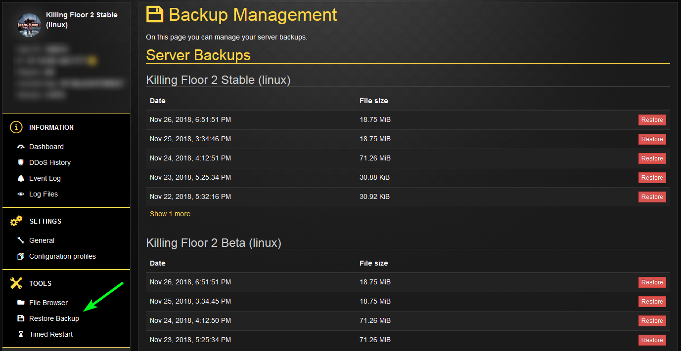 nitrado ps4 download backup