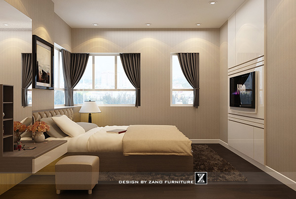 Thiết kế nội thất căn hộ chung cư cao cấp 120m2, 3 phòng ngủ khu Central Sunrise City 17