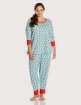 <br />Jockey Women's Plus-Size Baby Waffle Printed Pajama Set