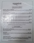 photo of the menu