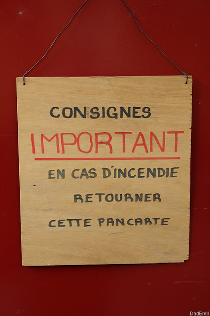 Consigne incendie, auditorium Lyon