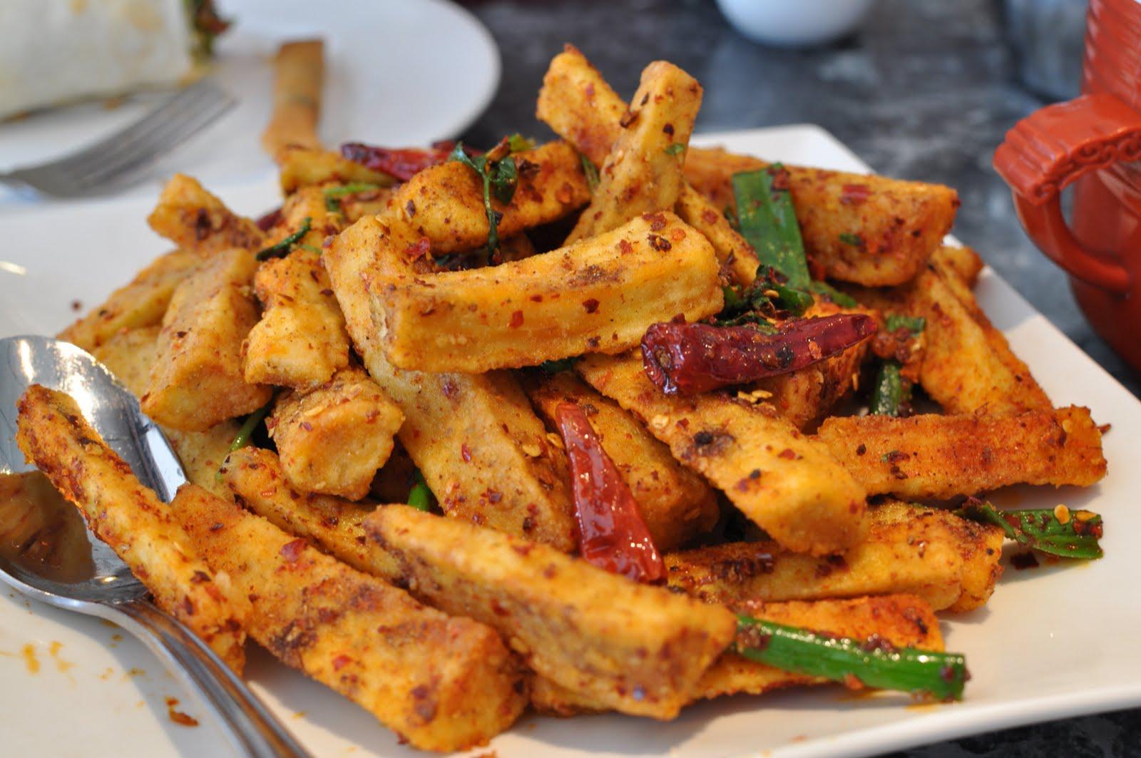 Dry-Fried Eggplant with Hot