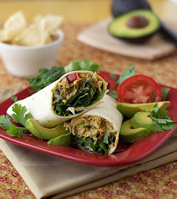 Mexican chicken salad wrap