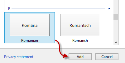 Windows 8, Windows 8.1, Lingua di input da tastiera, aggiungi, rimuovi