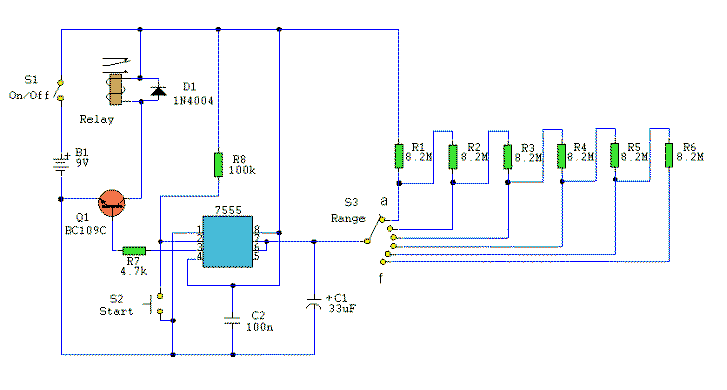 5 to 30 Minute Timer Circuit ~ ALL