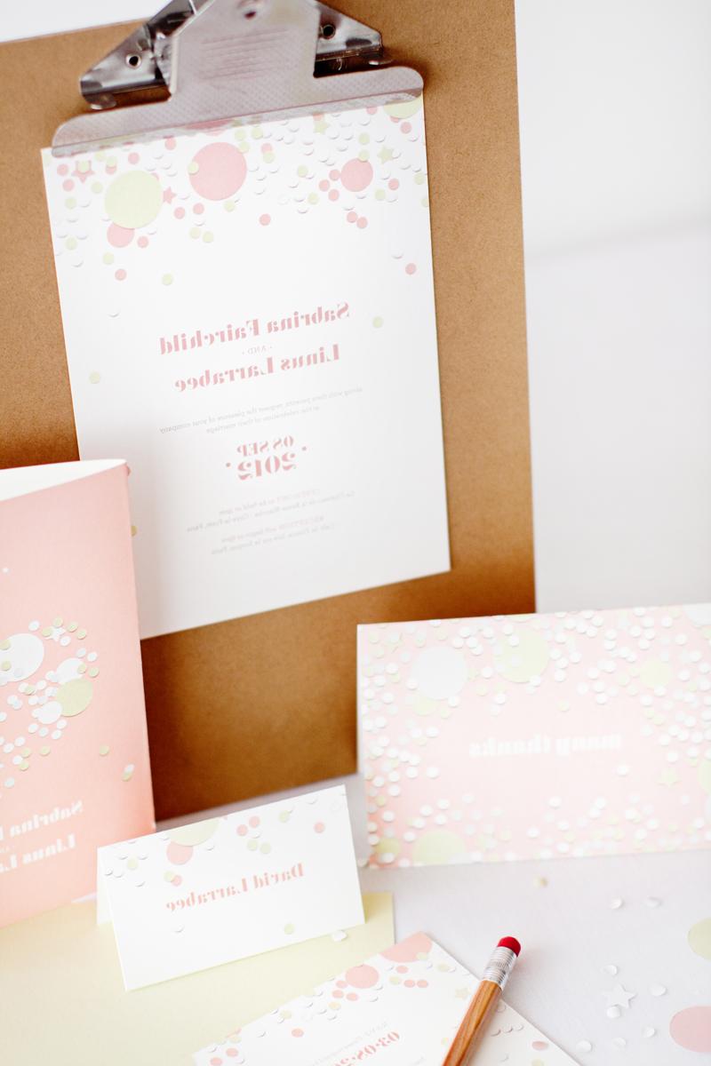 pink heart Wedding INvites