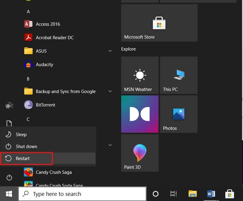 Fai clic su Riavvia tenendo premuto il tasto Maiusc.  Come avviare in modalità di ripristino Windows 10