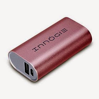 Innogie® eLite Series Unique LG 3000mAh Portable Charger external battery pack backup power bank with 1.0A output for iPhone 6 Plus, iPhone 6, 5S, 5C, 5, 4S, iPad Air, mini (Lightning Adapter Not Included), Galaxy S5, S4, S3, Note 3, Galaxy Tab 3, 2, Galaxy Gear, Nexus 4, 5, 7, 10, HTC One, One 2 ...