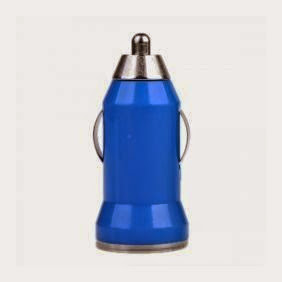  GTMax Mini USB Car Charger Vehicle Power Adapter - Blue for Apple iPhone 4 4G 16GB / 32GB 4th Generation