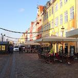 nyhavn patio's in Copenhagen, Denmark 