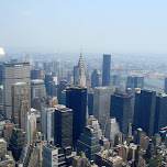 view from the empire state building in New York City, United States 