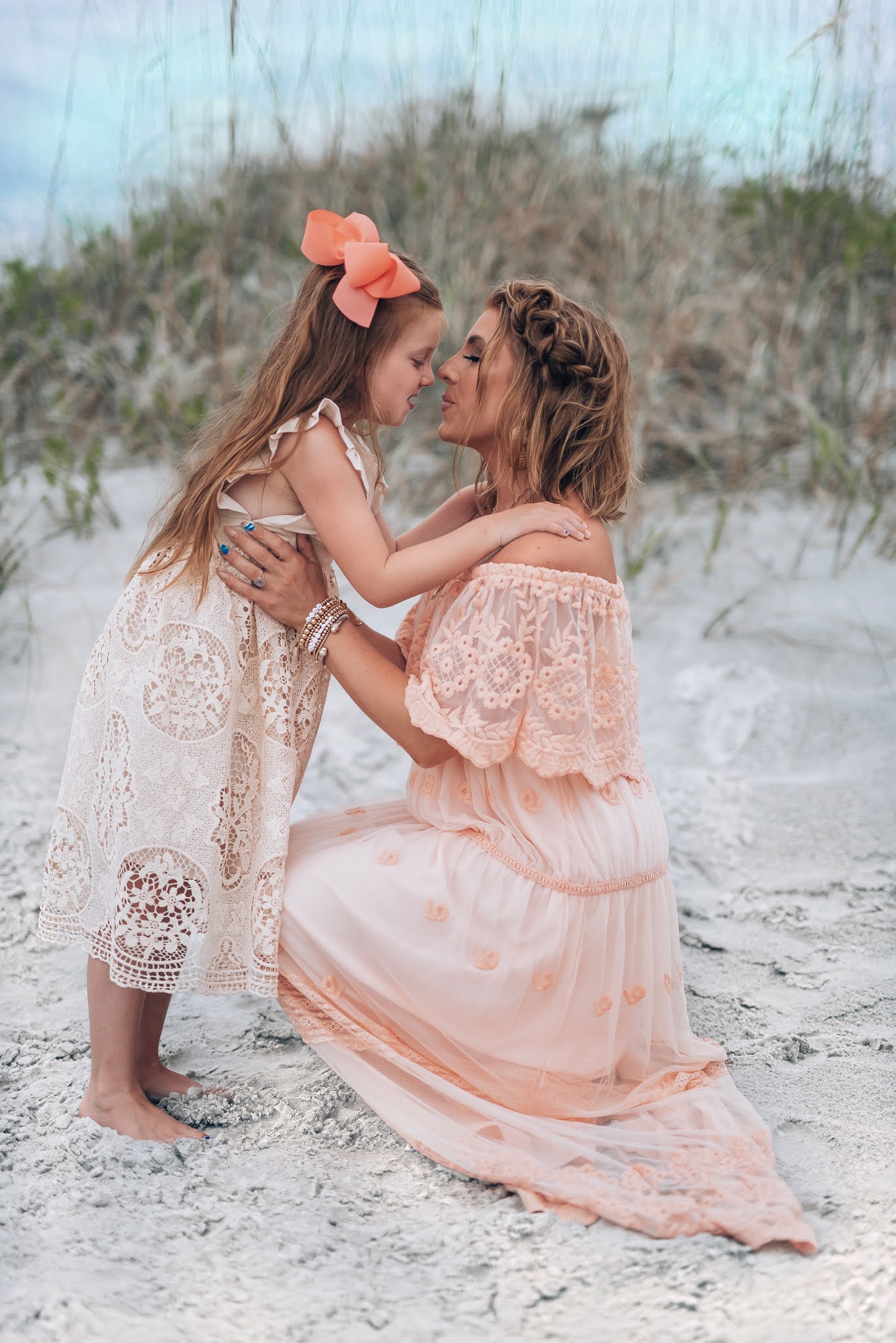 Beach Photos 2021 - Something Delightful Blog #beachphotos #motherdaughter #lifeofasinglemom #newsmyrnabeach