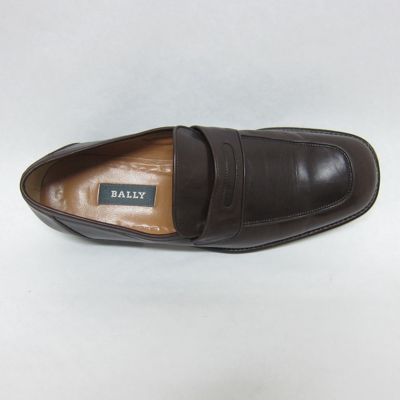 Bally Chocolate Leather Penny Loafers