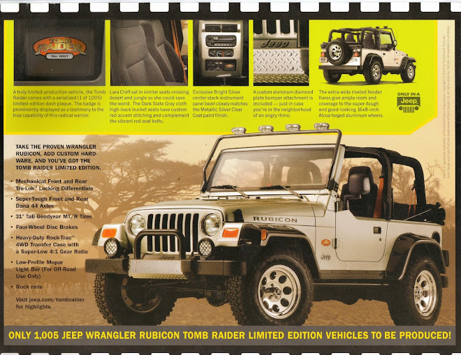 Lara Croft Tomb Raider-edition Rubicon Daimler Chrysler Promotional Flyer | Jeep  Wrangler Forum