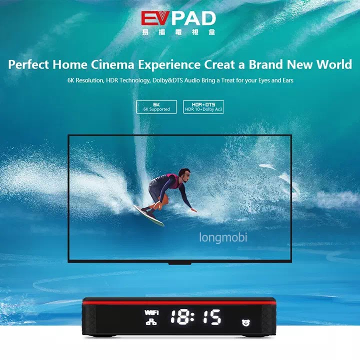 Evpad 5s tv box golbal iptv