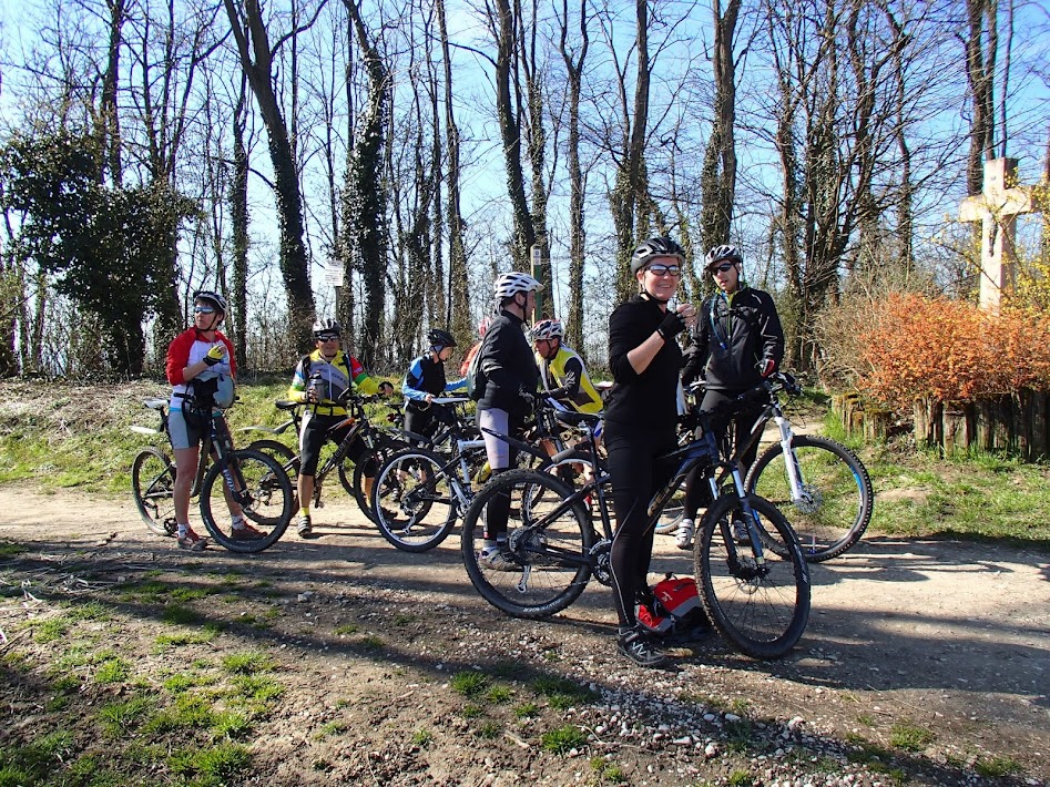 Accueil VTT au départ de la Jumenterie P4140036