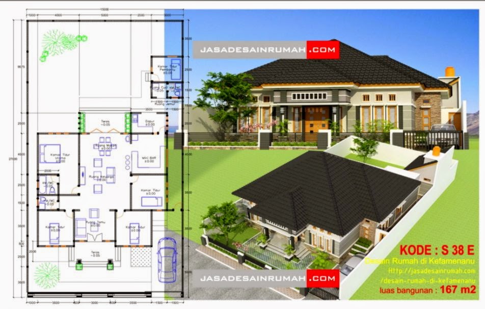 Gambar Denah  Rumah  Idaman  Gallery Taman Minimalis