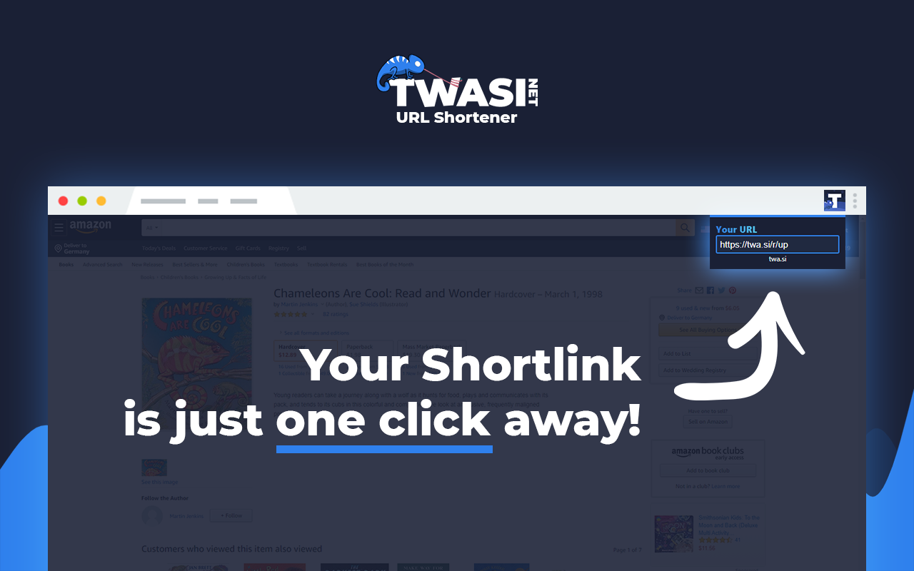 Twa.si URL-shortener Chrome Extension Image 1
