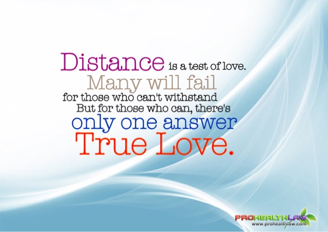 true love quotes Distance is a test of love. Many will fail for those who  can't withstand it, but for those…