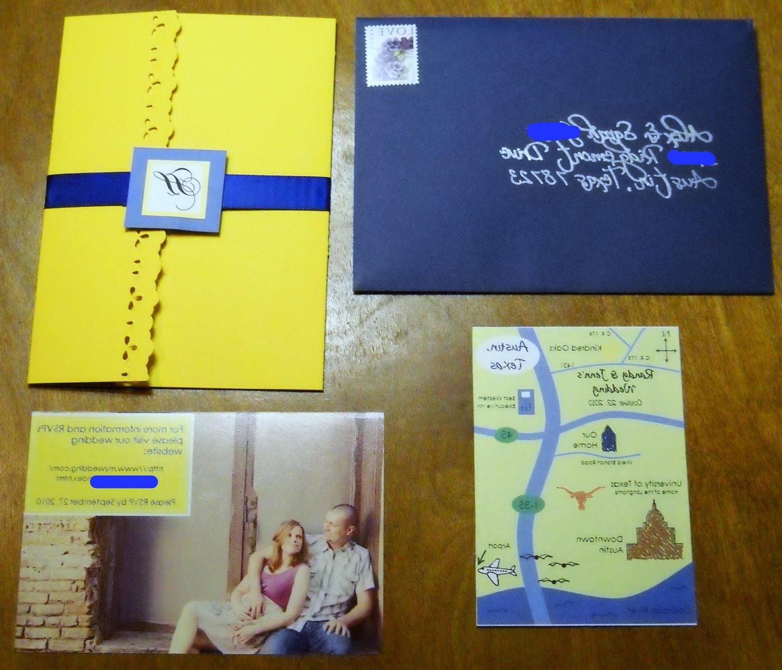 The map and RSVP card are