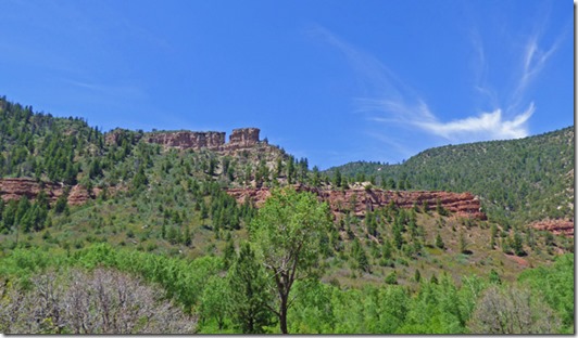 heading southeast on Colorado highway 145