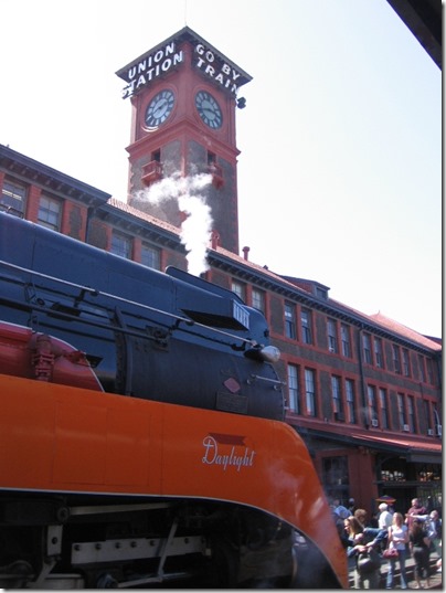 IMG_6074 Southern Pacific Daylight GS-4 4-8-4 #4449 at Union Station in Portland, Oregon on May 9, 2009