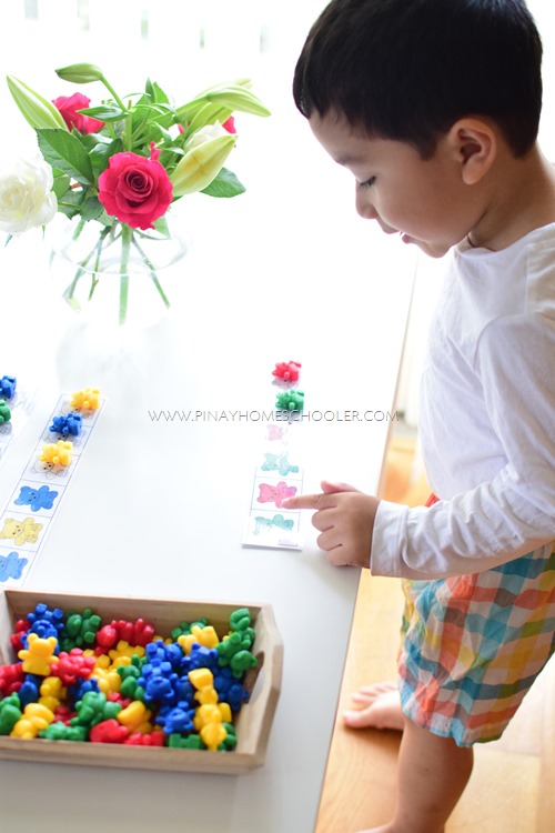 Pattern Recognition Activity with Bear Counters